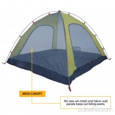 WEANAS 3-4 Backpacking Tent Double Layer Large Space for Outdoor Camping Green